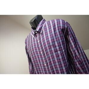 Southern Tide SkipJack Dress Shirt Plaid Classic Fit Stretch Mens Sz 2XL XXL